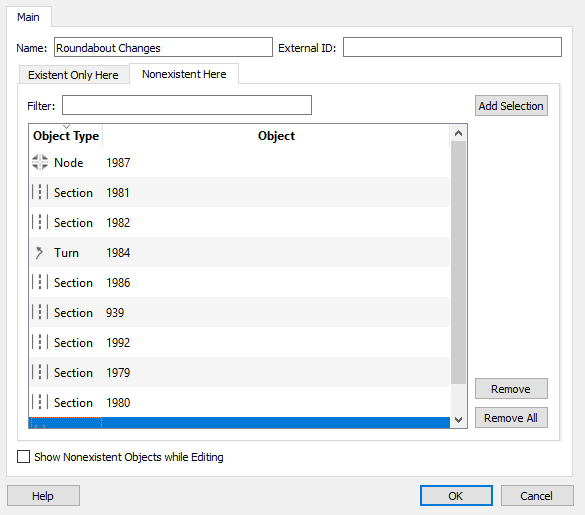 Editor de Configuração de Geometria