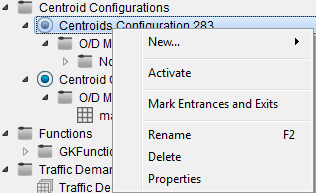 Ativação de uma configuração de centroide