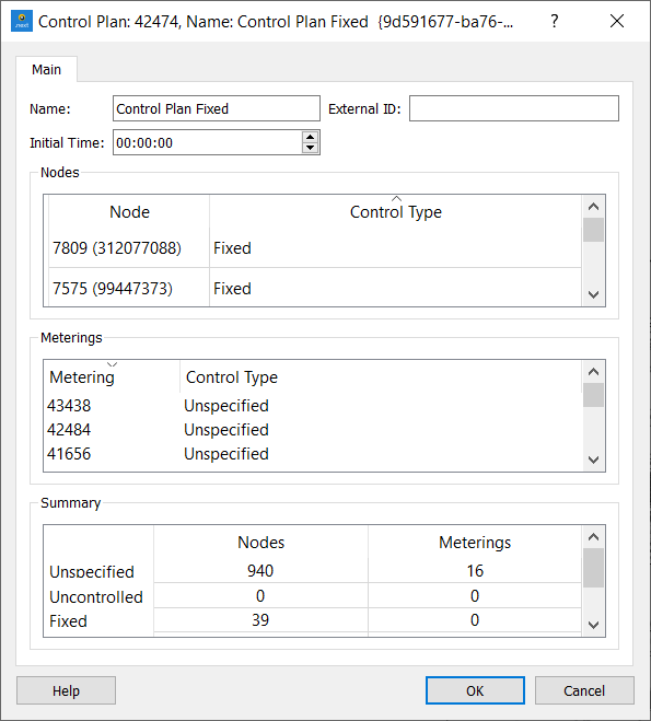 editor de plano de controle