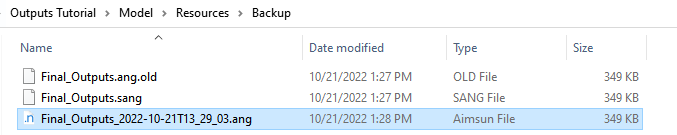 Backup de revisão da base antiga