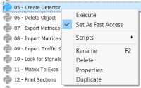 Definir um script como 'Fast Access'