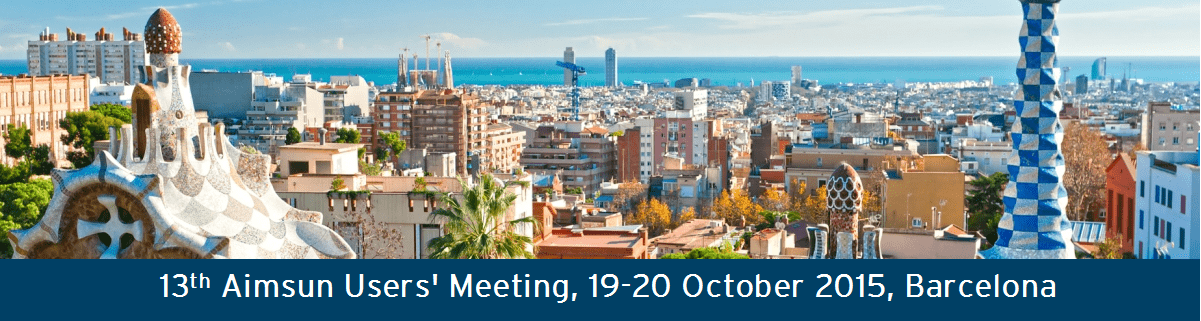 Banner do 13º Aimsun Users' Meeting em Barcelona