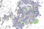 Mapa da rede viária da Região Metropolitana de Belo Horizonte