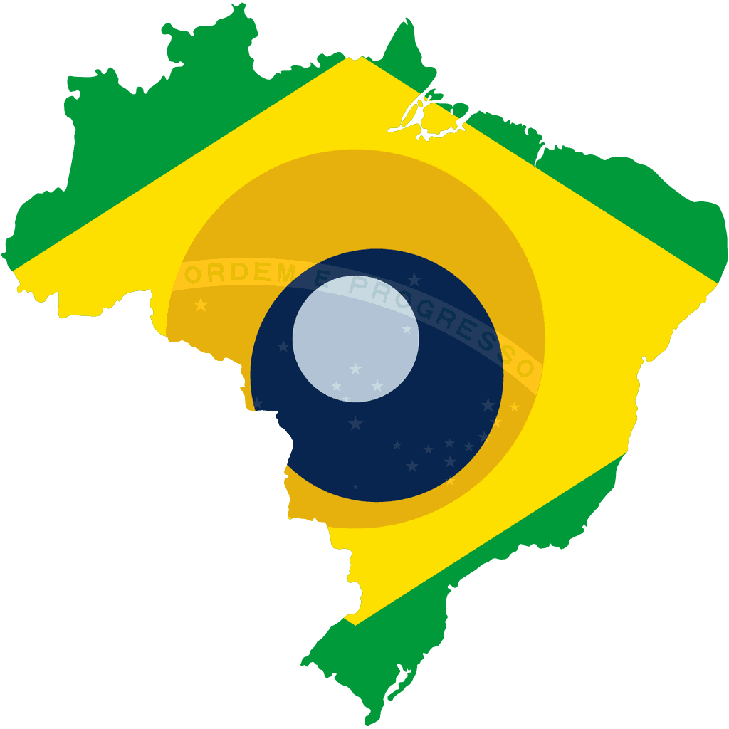 Aimsun no Brasil Mapa do Brasil estilizado com as cores e elementos da bandeira nacional