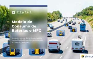 Capa da nota técnica: modelo de consumo de baterias e MFC no Aimsun Next