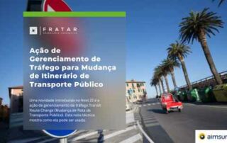 Capa da nota técnica: gerenciamento de tráfego para mudança de itinerário do transporte público