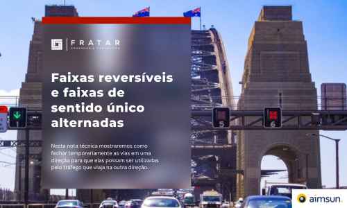 Capa da nota técnica: faixas reversíveis e faixas de sentido único alternadas