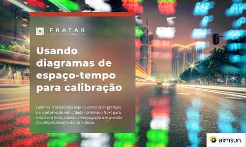 Capa sobre diagramas de espaço-tempo para calibração no Aimsun