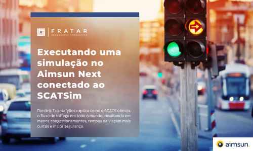 Capa da nota técnica: simulação no Aimsun Next conectado ao SCATSim