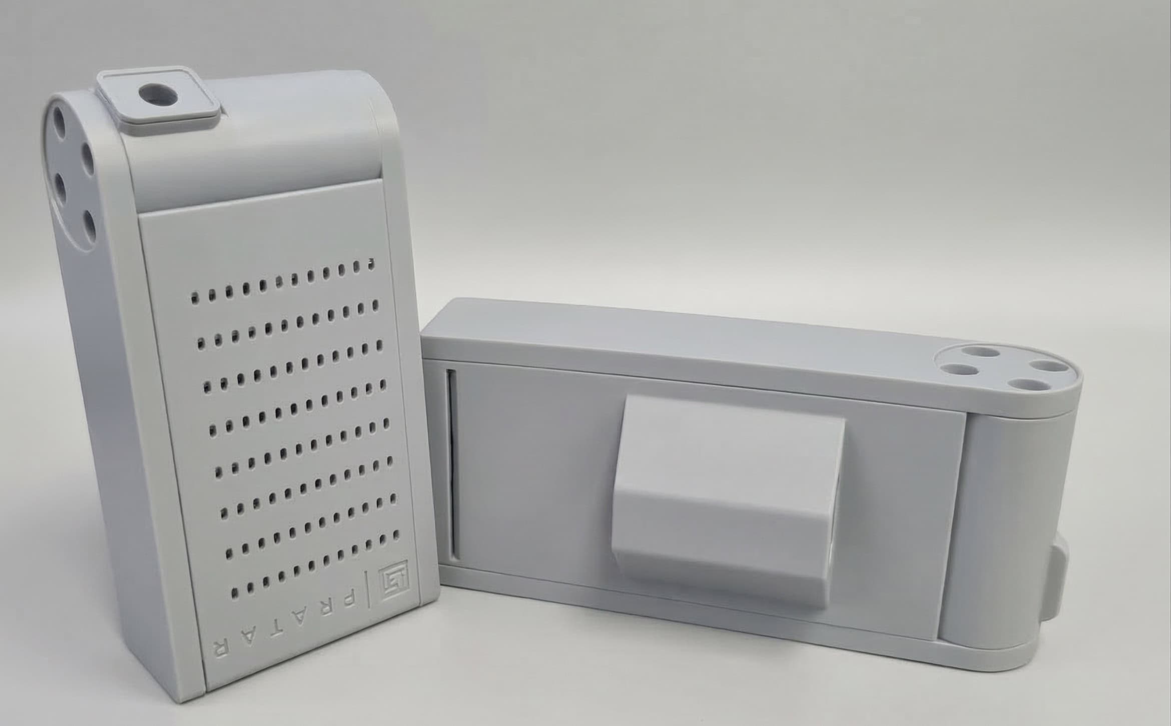 Equipamento eletrônico branco usado em soluções de monitoramento e tecnologia