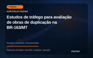 Arte editorial de obras rodoviárias para avaliação de duplicação na BR-163