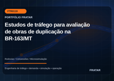 Arte editorial de obras rodoviárias para avaliação de duplicação na BR-163