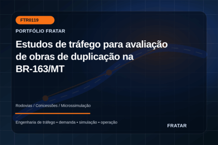 Arte editorial de obras rodoviárias para avaliação de duplicação na BR-163