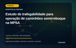 Arte editorial de operação logística para estudo de trafegabilidade da MPSA