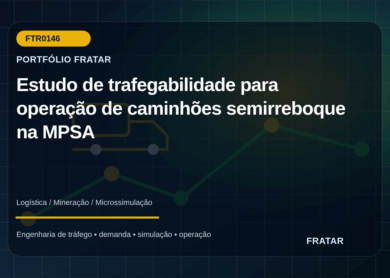 Arte editorial de operação logística para estudo de trafegabilidade da MPSA