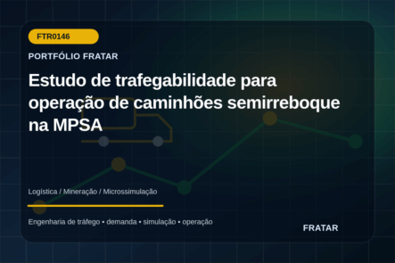 Arte editorial de operação logística para estudo de trafegabilidade da MPSA