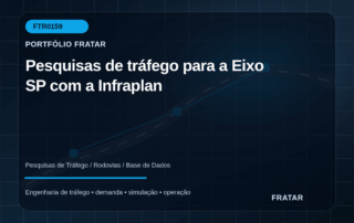 Arte editorial para Pesquisas de tráfego para a Eixo SP com a Infraplan