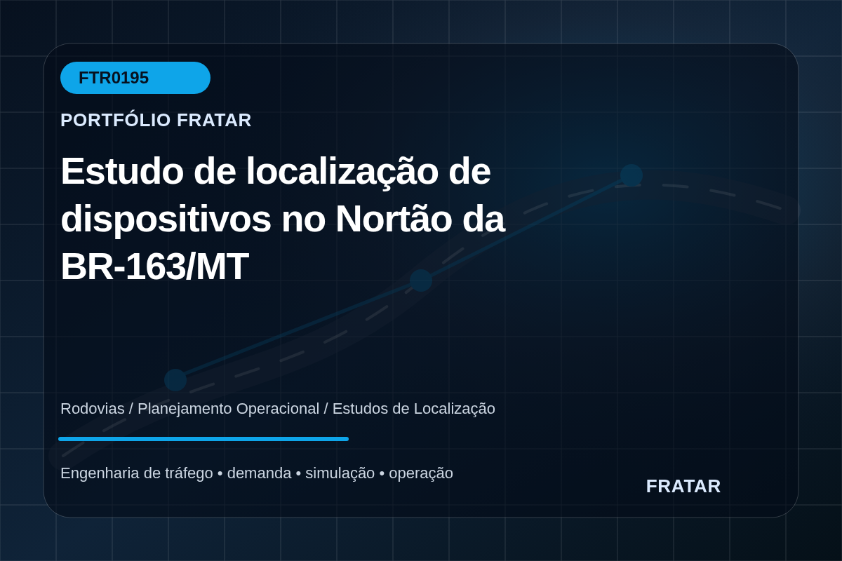 Arte editorial para Estudo de localização de dispositivos no Nortão da BR-163/MT