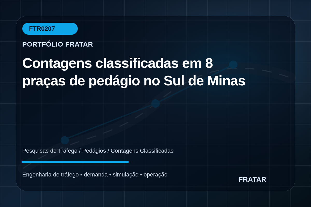 Arte editorial para Contagens classificadas em 8 praças de pedágio no Sul de Minas