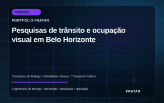 Arte editorial de malha urbana para pesquisas de trânsito em Belo Horizonte