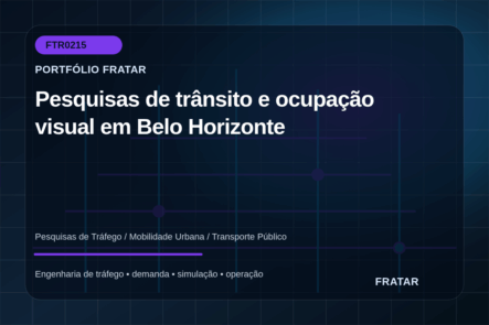 Arte editorial de malha urbana para pesquisas de trânsito em Belo Horizonte