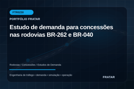 Arte editorial para Estudo de demanda para concessões nas rodovias BR-262 e BR-040