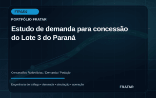 Arte editorial de concessão rodoviária para estudo de demanda do Lote 3 do Paraná