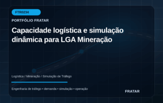 Arte editorial para Capacidade logística e simulação dinâmica para LGA Mineração