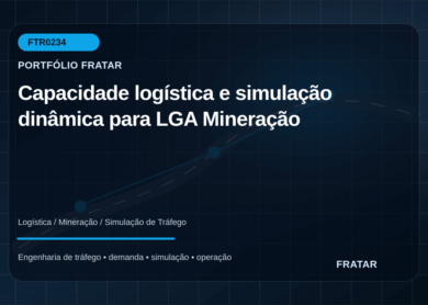 Arte editorial para Capacidade logística e simulação dinâmica para LGA Mineração