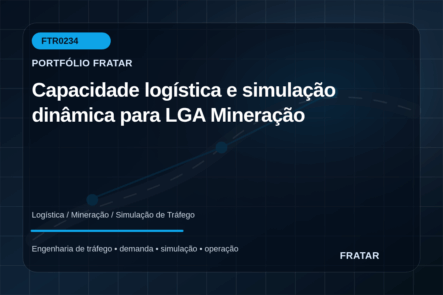 Arte editorial para Capacidade logística e simulação dinâmica para LGA Mineração