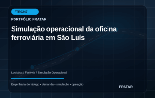 Arte editorial para Simulação operacional da oficina ferroviária em São Luís