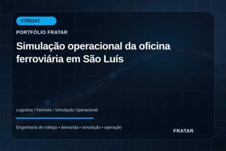 Arte editorial para Simulação operacional da oficina ferroviária em São Luís