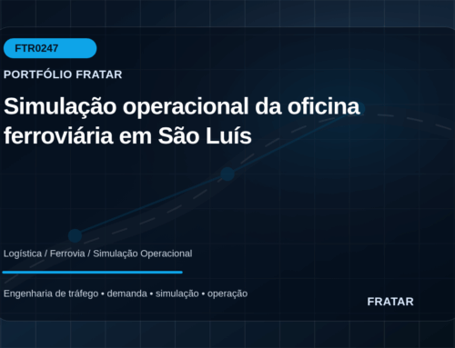 Simulação operacional da oficina ferroviária em São Luís