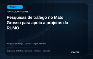 Arte editorial para Pesquisas de tráfego no Mato Grosso para apoio a projetos da RUMO
