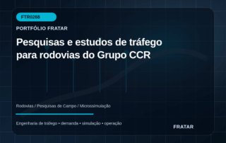 Arte editorial de pesquisas de tráfego em rodovias do Grupo CCR