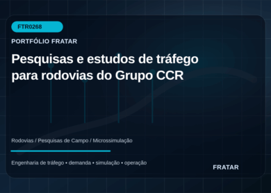 Arte editorial de pesquisas de tráfego em rodovias do Grupo CCR