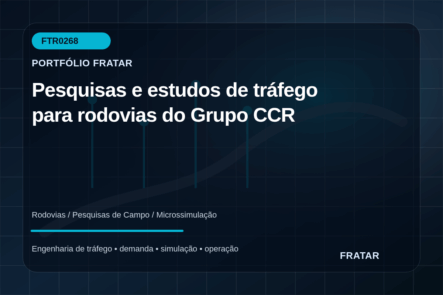 Arte editorial de pesquisas de tráfego em rodovias do Grupo CCR