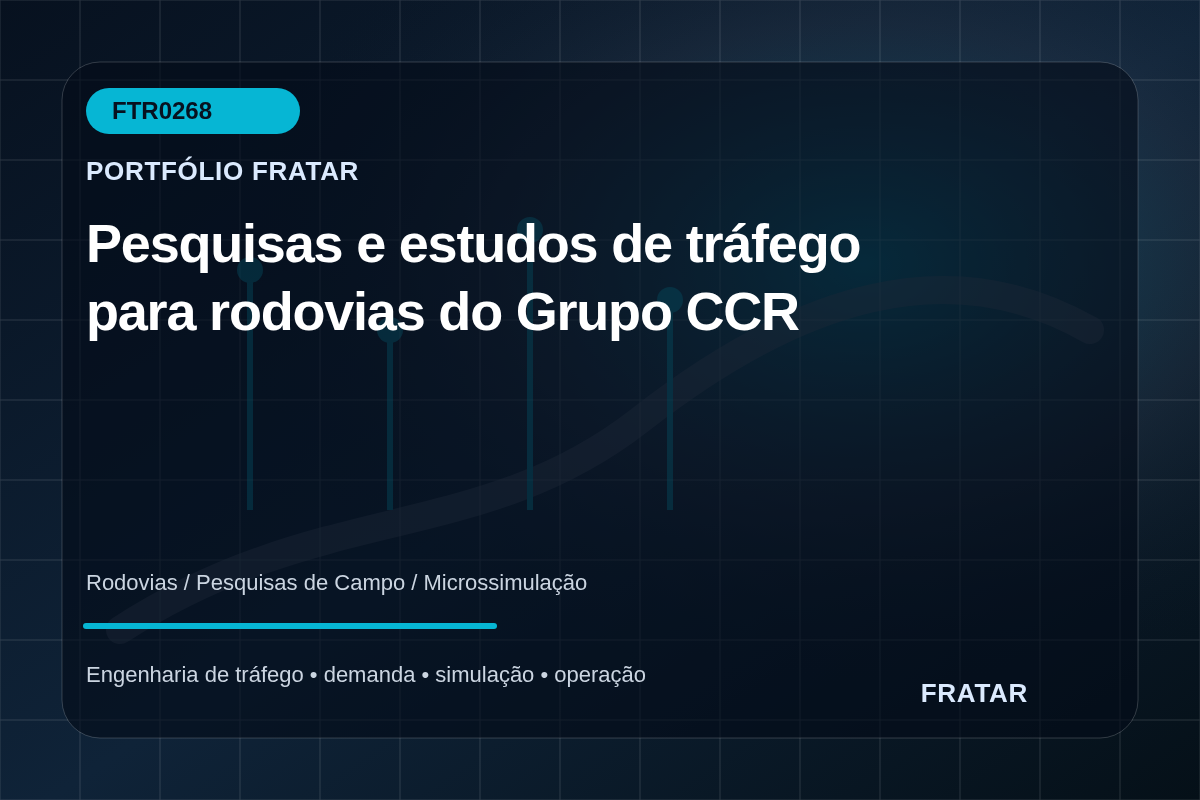 Arte editorial de pesquisas de tráfego em rodovias do Grupo CCR