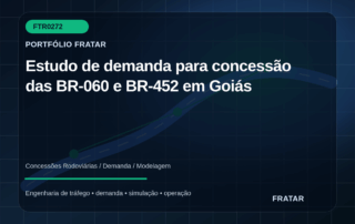 Arte editorial de modelagem de demanda para concessão das BR-060 e BR-452
