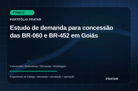 Arte editorial de modelagem de demanda para concessão das BR-060 e BR-452