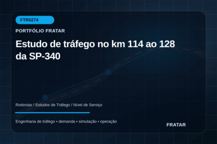 Arte editorial para Estudo de tráfego no km 114 ao 128 da SP-340