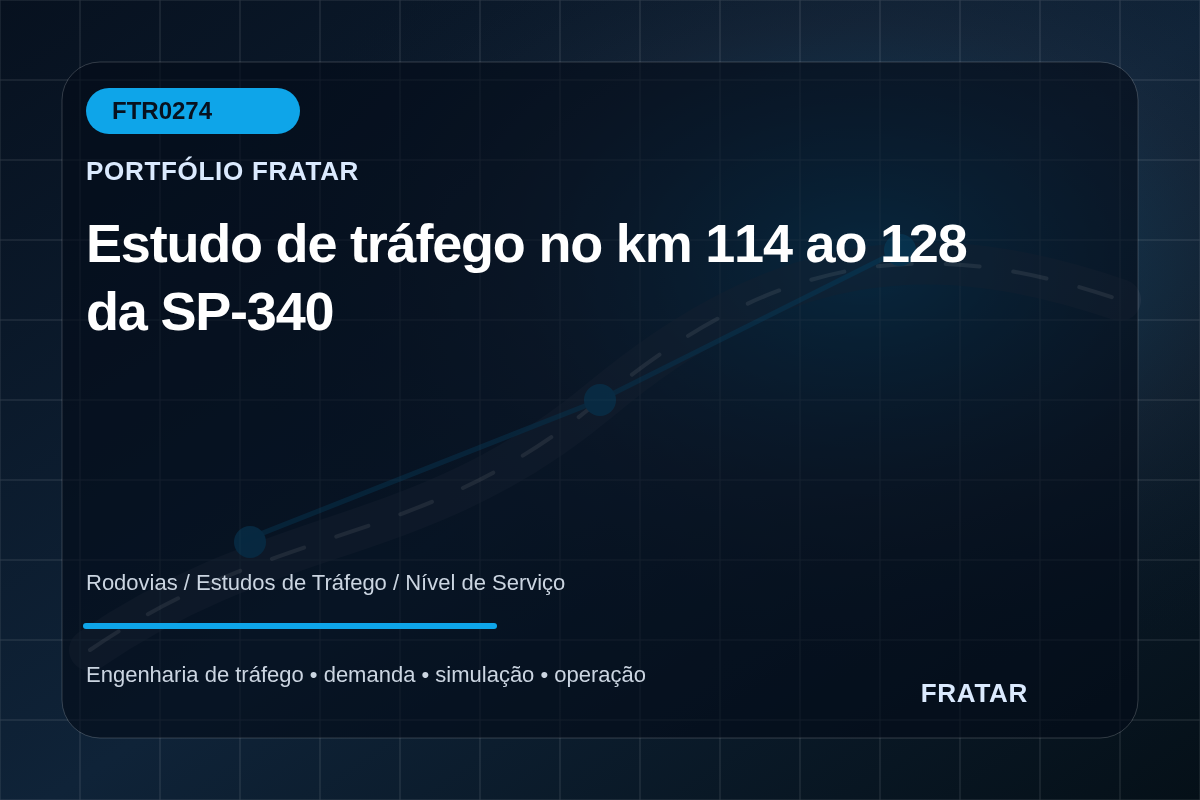 Arte editorial para Estudo de tráfego no km 114 ao 128 da SP-340