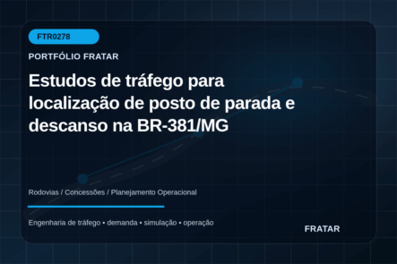 Arte editorial para Estudos de tráfego para localização de posto de parada e descanso na BR-381/MG