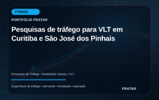 Arte editorial para Pesquisas de tráfego para VLT em Curitiba e São José dos Pinhais