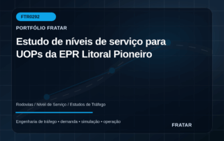 Arte editorial para Estudo de níveis de serviço para UOPs da EPR Litoral Pioneiro