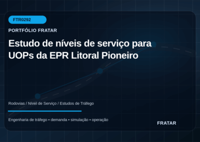 Arte editorial para Estudo de níveis de serviço para UOPs da EPR Litoral Pioneiro