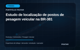 Arte editorial para Estudo de localização de postos de pesagem veicular na BR-381