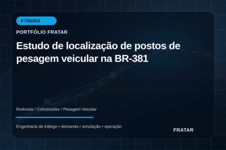 Arte editorial para Estudo de localização de postos de pesagem veicular na BR-381