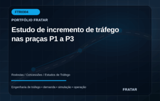 Arte editorial para Estudo de incremento de tráfego nas praças P1 a P3