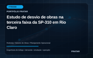 Arte editorial para Estudo de desvio de obras na terceira faixa da SP-310 em Rio Claro